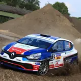 Leader im ADAC Rallye Masters: Carsten Mohe im Renault Clio R3T