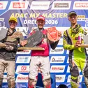 Das ADAC MX Youngster Cup Podium in Dreetz (v.l.): Smulders, Skovbjerg, Fredsoe