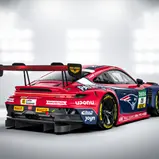 Spektakulärer Look: Die Partnerschaft der New England Patriots und der DTM kommt auf die Rennstrecke (Foto: Land-Motorsport)