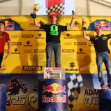 ADAC MX Youngster Cup, Holzgerlingen, Siegerehrung, Jorge Zaragoza, Boris Maillard, Sullivan Jaulin 
