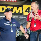 Harald Grohs und Hans-Joachim Stuck (l-r) erzählten aus alten DTM-Zeiten