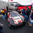 Blickfang: die neuen Rennwagen von Audi