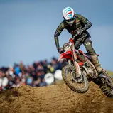 Edvards Bidzans ( Lettland / Husqvarna / KMP Honda Racing powered by Krettek ) beim ADAC MX Youngster Cup