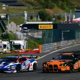 Duell an der Spitze: Zimmermann/Fourie kämpfen im BMW gegen Hirsiger/Zulauf im Lamborghini