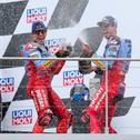 Marc und Alex Marquez freuen sich auf den Sachsenring (l-r)
