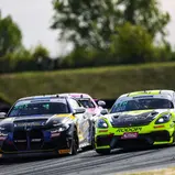 #46 FK Performance Motorsport / Leyton Fourie / Max Rosam / BMW M4 GT4 G82, #30 AVIA W&S Motorsport / Max Kronberg / Hendrik Still / Porsche 718 Cayman GT4 RS CS / Oschersleben
