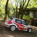 Wieder auf dem Podest: Dominik Dinkel im Skoda Fabia S2000
