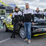Opel-Marketingchefin Rebecca Reinermann, ADAC Sportpräsident Dr. Gerd Ennser, ADAC Motorsportchef Thomas Voss, Opel Motorsportchef Jörg Schrott (v.l.)