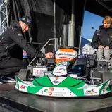 Maro Engel präsentierte das E-Kart des Inklusionsprojekts United in Dreams