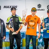 ADAC MX Masters, Holzgerlingen, Burkhard Sarholz ( KTM ), Jens Getteman ( Belgien / Kawasaki / Monster Energy Kawasaki Elf Team Pfeil ), Dennis Ullrich ( Deutschland / KTM / KTM Sarholz Racing Team ), Henry Jacobi ( Deutschland / Husqvarna / STC Racing )