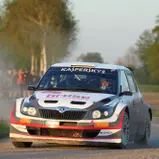 Schneller Youngster: Dominik Dinkel im Skoda Fabia S2000