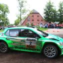 Will Zeltner wichtige Punkte entreißen: Mark Wallenwein im Skoda Fabia R5