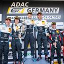 Das Podium der ADAC GT4 Germany in Oschersleben