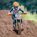 Tom Hänel sicherte sich den Vizetitel der DMX 85, nachdem der bereits feststehende Meister Neo Nindelt in Thurm schon auf der 125 ccm Maschine startete