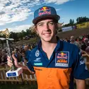 Joshia Natzke ( KTM / Neuseeland ) auf seiner Maschine im ADAC MX Youngster Cup