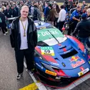 Handball-Nationalspieler David Späth hatte bei seinem DTM-Besuch großen Spaß