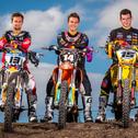 Präsentation MXoN Team Germany 2015 für Erneé (Frankreich), Maximilian Nagl ( Husqvarna / Deutschland ), Henry Jacobi ( KTM / Deutschland ) und Dennis Ullrich ( Suzuki / Deutschland ) 
