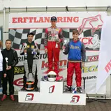 ADAC Kart Masters Kerpen Siegerehrung X30 Junior Rennen 1