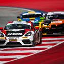 Acht Porsche 718 Cayman GT4 treten auf dem Red Bull Ring an