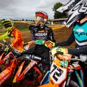 ADAC MX Masters Holzgerlingen, Camden Mc Lellan ( Südafrika / KTM / Kosak Racing Team ) und Liam Everts ( Belgien / KTM ) beim ADAC MX Junior Cup 85