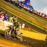 ADAC MX Masters, Holzgerlingen, Constantin Piller ( Deutschland / KTM / MSC Freisinger Bär ) auf seiner Maschine beim ADAC MX Junior Cup