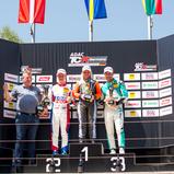 Das Podium der ADAC TCR Germany beim sechsten Saisonlauf auf dem Salzburgring