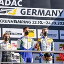Das Podium am Sonntag bei der ADAC GT4 Germany auf dem Hockenheimring