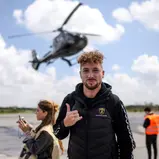 Mirko Bortolotti kam mit fünf weiteren DTM-Fahrern per Helikopter aus Le Mans zurück