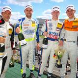 ADAC TCR Germany, Nürburgring, Podium, Rennen 2, Junior Team Engstler, Luca Engstler, HP Racing, Harald Proczyk, LMS Racing, Antti Buri, AC 1927 Mayen e.V. im ADAC, Sheldon van der Linde