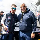 Jimmy Hartwig (rechts) besuchte DTM-Champion Mirko Bortolotti