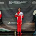 Podium vom ersten Lauf des Tourenwagen Junior Cup: Elias Olsen (Mitte) gewinnt vor Fabio Rauer (links) und Leon Arndt (rechts) (Foto: Tourenwagen Junior Cup)