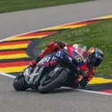 Lokalmatador Stefan Bradl landete mit seiner Honda auf Position 19
