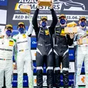 Das Podium des Samstagsrennens
