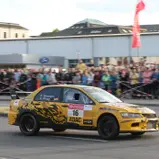Platz zwei der Gesamtwertung im ADAC Rallye Masters: Ron Schumann im Mitsubishi Lancer