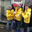 Die drei Fahrer des Team Germany