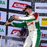 Siegerehrung Rennen 1 Sachsenring, #88 / Dominik Fugel / Honda ADAC Sachsen / Honda Civic FK7 TCR