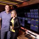SPORT1-Moderatorin Sarah Winkhaus und Kommentator Patrick Simon