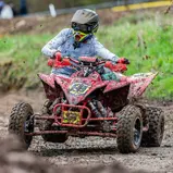 Adam Tucek gewann die Quad-Klasse in Schnaitheim ohne Laufsieg