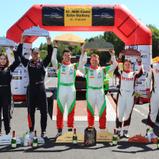 Das Podium der ADAC Cosmo Rallye Thüringen