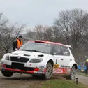 Starker Auftritt: Mark Wallenwein (Skoda Fabia S2000) knapp geschlagen auf Rang zwei