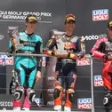 Die ersten Drei des Moto3-Rennens am Sonntag.