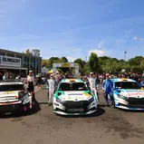 Die Top Drei der Rallye ADAC Mittelrhein der DRM-Wertung.