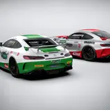 Heck der beiden Mercedes-AMG GT4 von Bremotion, Urheber: Bremotion