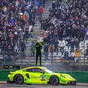 Besonderer Moment für Thomas Preining: Der Jubel vor den Tribünen in Hockenheim