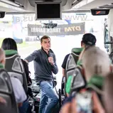 Bruno Spengler, DTM-Champion 2012, moderierte die Track Safari