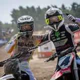 John Kranhold ( Deutschland / KTM / SIXTYSEVEN RACING TEAM HUSQVARNA ) und Jarno Jansen ( Schweiz / GasGas / SixtySeven ) beim ADAC MX Junior Cup