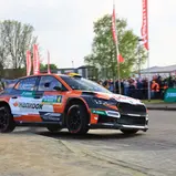 #4	D. Rostek - S. Kopczyk / Skoda Fabia RS Rally2 (RC2) / ADAC Actronics Rallye Sulingen