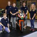 (l.-r.): Dustin Schneider, Leon Orgis, Freddie Heinrich, Lennox Lehmann, Lucy Michel - Motorrad-Rundstrecken-Förderkader 2019, ADAC Stiftung Sport, Essen Motor Show