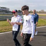Für die Talente wie Rocco Sessler stand zunächst ein Trackwalk mit Bradl an (c) Markus Toppmöller