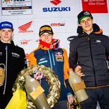 ADAC MX Masters 2019, Fürstlich Drehna, Glen Meier ( Dänemark / Yamaha / Team Specialmontering ), Rene Hofer ( Österreich / KTM / KTM Junior Racing ) und Cyril Genot ( Belgien / Husqvarna / GENOT RACING KTM TEAM )